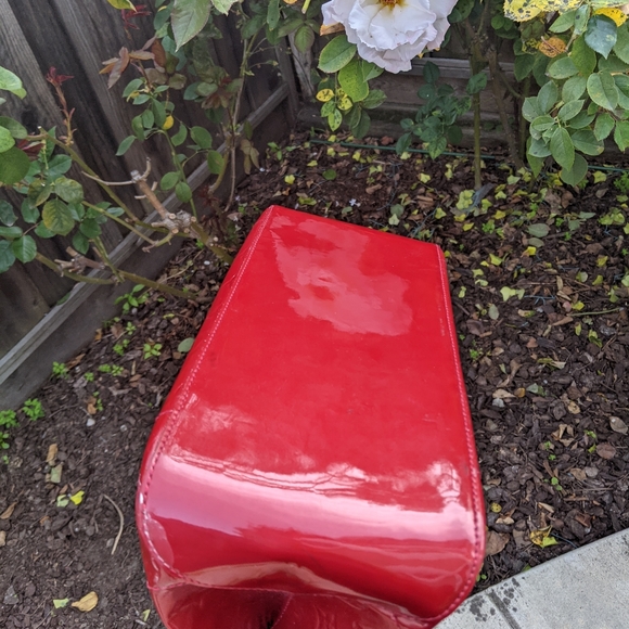 Louis Vuitton  bags vernis Tote Bag Rosewood red champagne - Picture 5 of 13